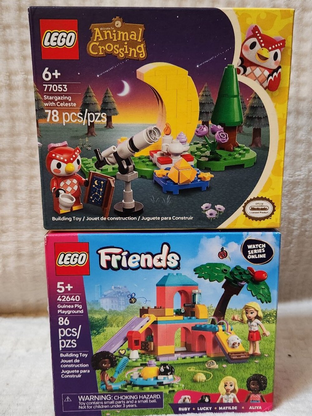 LEGO Set of TWO (2) Building Sets Animal Crossing and Friends - NEW NIB